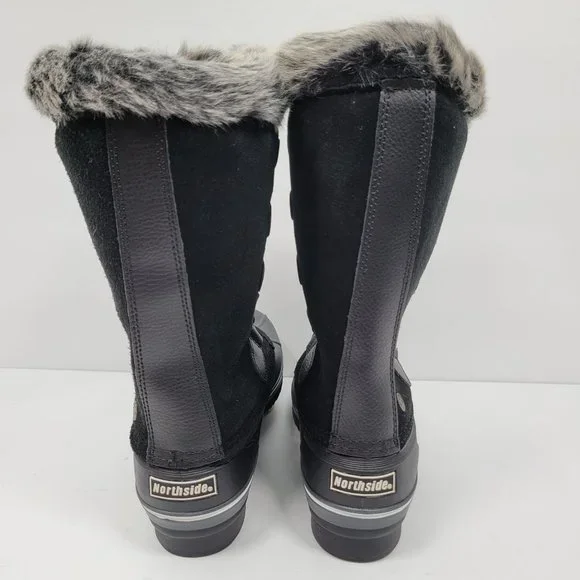 Northside Katsura Womens Insulated Waterproof 3M Black Snow Boots US Size 10 NWT - Picture 6 of 12
